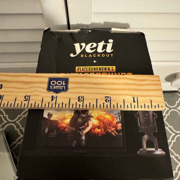 NEW Blue Yeti Blackout Microphone USB Game Streaming Mic Logitech Open Box - Picture 10 of 12